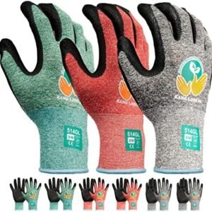 Gardening Gloves for Men,6 Pairs Garden Gloves,Coated Mens Work Gloves With Grip,Safety Working Gloves Bulk Pack