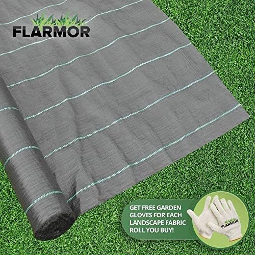 Woven Landscape Fabric – 4Ft x 100Ft, 140GSM Weed Barrier Cloth, Heavy Duty Garden Weed Barrier Fabric Roll, Landscaping Fabric Weed Control W/WeedStop Technology,Commercial Weed Block (Black) - Image 2