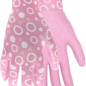 Red Steer A208 Flowertouch Lawn & Garden Women's Gloves, Purple & Pink, Lightweight & Durable, Sizes S-L, Sold by Pair