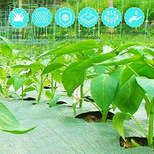 6ft X 300ft Weed Barrier Landscape Fabric Heavy Duty, Towallmark Premium 3.2oz Ground Cover Weed Block Gardening Mat, Easy Setup & Superior Weed Control, Perfect for Erosion Control, Weed Barrier - Image 5