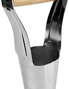 Berry&Bird Garden Bulb Planter with 4 Inches Depth Mark, Stainless Steel Gardening Bulb Transplanter Tool with Short Handle for Planting Flowers Tulips, Daffodils, Lily, Dahlias