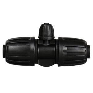 Drip Irrigation Fittings: 1/2 Inch Drip Tubing (1/2" ID x 0.65" OD) to 1/4 inch Irrigation Tubing Anti-Drop Locked Barbed Reducing Tee for Gardening Landscape (Pack of 10)