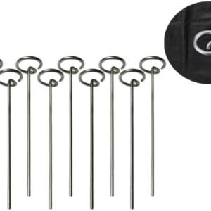 Home & Country USA - Professional-Grade Circle Top Landscape Pins, Secure & Durable, Ideal for Garden Fabric, Netting & Mulch, 6-Inch Length (50)