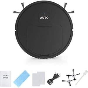 Robot Vacuum Cleaner Mopping System Strong Suction Super-Thin Upgraded Robotic Vacuums Cleans Hard Floor to Carpet Sweeping Robot Household