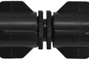 Raindrip S5600UB, Smart Loc Universal Coupling, Drip Irrigation Fitting for 1/2-Inch, 5/8-Inch, & 0.710-Inch Supply Tubing and Dripline, Black