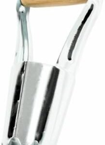 Truper 33043 Tru Tough Hand 8-3/4-Inch Bulb Planter with Notched Edge, Chrome Plated