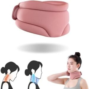 Cervicorrect Neck Brace, Cervicorrect Neck Brace by Healthy Lab Co, Neck Brace Cervical Collar Support Neck, Wrap and Stabilize, Neck Support Brace for Women and Men (Pink)