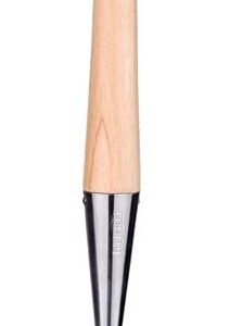 1PC Stainless Steel Sow Dibbler with Wooden Handle Dibber Garden Tool Lightweight Sturdy Hand Held Bulb Planter for Digging Seeding Transplanting Vegetable Loose Soil