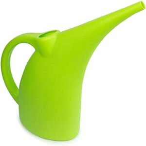 Plastic Watering Can, Long Spout Watering Pot for Indoor & Outdoor Plants, 1/2 Gallon (Green)