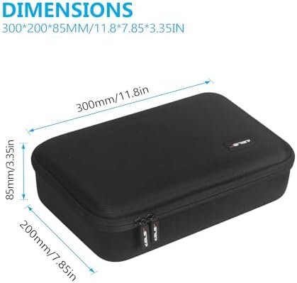 JSVER Carrying Case for DJI Mini 4 Pro EVA Hard Shell Protective Case for DJI Mini 4 Pro/Mini 3/Mini 3 Pro Travel Bag for Mini 4 Pro Fly More Combo Accessories Drone Case (DJI RC-2/RC-N2 Controller) - Image 4