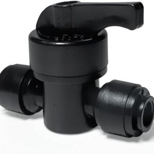 10 Pack Quick Connect 1/4" Drip Irrigation Shut Off Valve, Universal Drip Irrigation Tubing Coupling Valve, Leak Free Connector Locking Fitting for Sprinkler or Drip Irrigation System