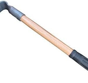 Forged Hoe, Forged Adze Grubbing Hoe, Solid Mattock Pick Digging Tool, 17-Inch Mini Grub Hoe 1LB