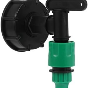 Garden Nozzle Adapter IBC Tank Connector Water Pouch Garden Tap Adapter Water Case Joint Fittings IBC Tank Fittings Faucet Adapter Garden Hose Connector Plastic Storage Tank Thread