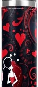 Thermal Water Bottle Double-Wall Vacuum Insulation Vacuum Flask 304 Stainless Steel Workout Water Bottle Easy To Clean Insulated Tumbler Sports Valentine Love