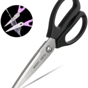 KUNIFU Kitchen Scissors All Purpose Heavy Duty, Kitchen Shears Come Apart Dishwasher Safe, Ultra Sharp Stainless Steel Kitchen Gadgets, Cooking Cutter for Chicken, Meat, Poultry, Fish, Herbs, Grape