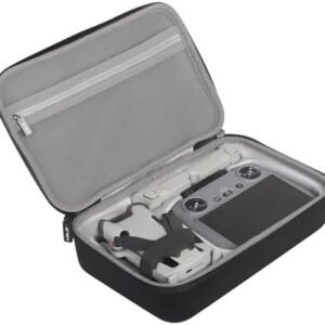 JSVER Carrying Case for DJI Mini 4 Pro EVA Hard Shell Protective Case for DJI Mini 4 Pro/Mini 3/Mini 3 Pro Travel Bag for Mini 4 Pro Fly More Combo Accessories Drone Case (DJI RC-2/RC-N2 Controller)