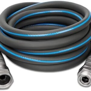 TheFitLife Garden Hose 75 FT - 75FT Flexible Water Hose with Nozzle and Metal Fittings, High Pressure 75 Feet x 1/2" Outdoor Hose for Reel Cart, Sprinkler, Easy Storage, Leak Proof (75Feet)