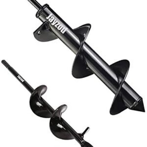 Auger Drill bit for Planting 1.6x8.7"& 4x12" Garden Auger Spiral Drill Bit,Bulb & Bedding Plant Augers,Plants Drill bit for 3/8” Hex Drive Drill