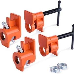 PONY 2-Pack 52 Wood Gluing Pipe Clamp Fixture for 1/2 Inch Black Pipe