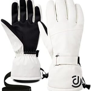 Winter Gloves Men Women Warm Waterproof Ski Gloves 5 Layer Touch Screen Snow Gloves for Cold Weather