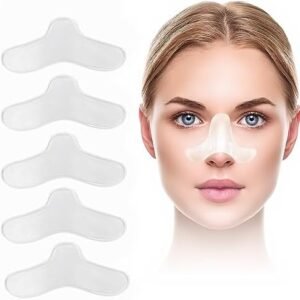 5 Pack Nasal Pads for CPAP Mask, CPAP Gel Nose Pads, Nose Protector for Mask, Nasal Gel Pads for CPAP Mask, Custom Design, Can Be Trimmed to Size Fit for Most Masks