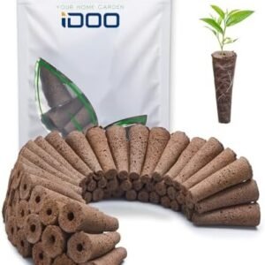 iDOO Growth Sponges 60 Pcs, Replacement Hydroponics Sponges Compatible with AeroGarden LYKO and All Indoor Hydroponics Growing System Indoor Garden (Except ID-IG201) Hydroponics Supplies