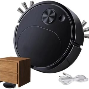 Automatic Sweeping Robot, Rechargeable Household Robot Vacuum Cleaner, Ultra Thin Robotic Vacuum Cleaner, Anti Fall Mute Robot Mop with Obstacle Avoidance AI System, Mopping Robot Hooveer for Home
