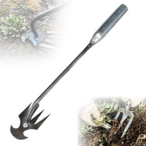 Gardening Hand Weeder Tools, 2024 Upgrade Weed Removal Tool Weeding Artifact Uprooting Weeding Tool 4 Teethes Dual Purpose Manual Multifunctional Weeders Tool for Garden Weeding Tools