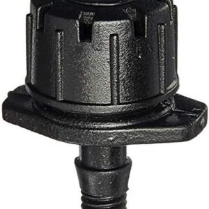 Orbit 67100 1/4" Barb Drip Irrigation Multi-Stream Drip Emitter, 10 pack,Blacks