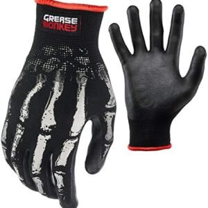 Grease Monkey Bone Series Foam Nitrile Mechanic Gloves with Grip