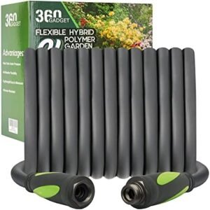 Garden Hose - 50 FT Water Hoses with Swivel Handle, Flexible, Heavy Duty, Lightweight Hose Pipe for Outdoor, Yard Watering, Premium Hybrid Polymer Hose