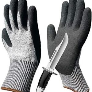 2 Pairs Grip Cut Resistant Gardening Gloves Level 5 Protection for Outdoor DIY Garden Fishing Car Multipurpose