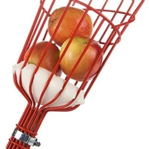Home-X Fruit Picker Harvester Basket with Cushion to Prevent Bruising (Pole not Included)