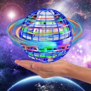 Flying Orb Ball 2023 Upgraded - Hover Boomerang Cosmic Globe Toy Led Magic Fly Spinner Mini Drone Toys for Kids Adults Childrens Outdoor Indoor Idea Gift Halloween Christmas Birthday（Blue）