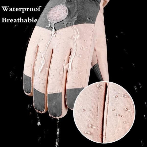 Winter Ski Snow Gloves for Men, Women, Youth | Touchscreen & Waterproof Cold Weather Hand Warming Gloves Winter Work Gloves - Image 3